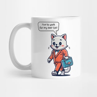 Funny Cat Working Mug